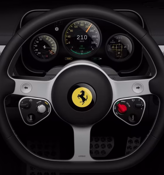 Uno sguardo agli interni della Ferrari Luce