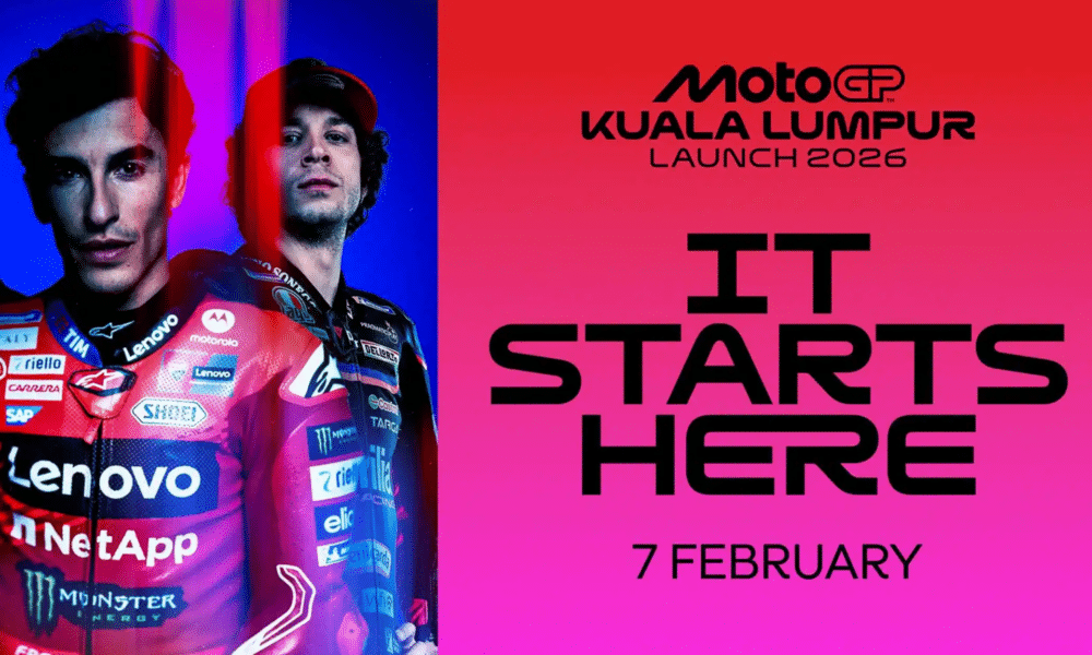 La locandina dell'evento di lancio della MotoGP 2026