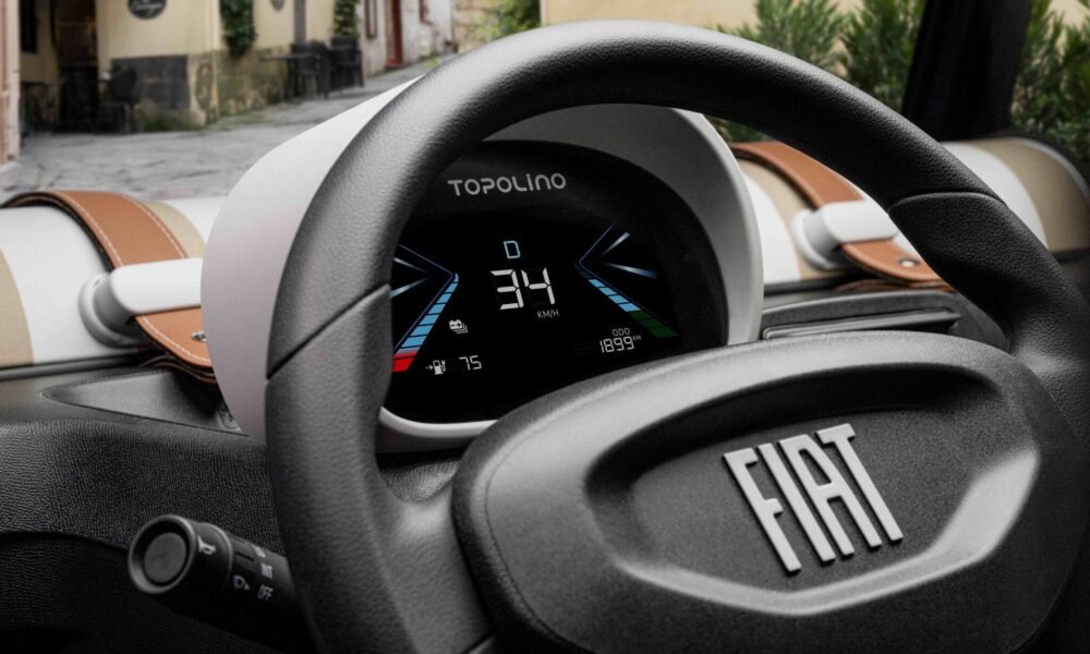 Fiat Topolino Corallo, il quadro strumenti aggiornato (© Stellantis)