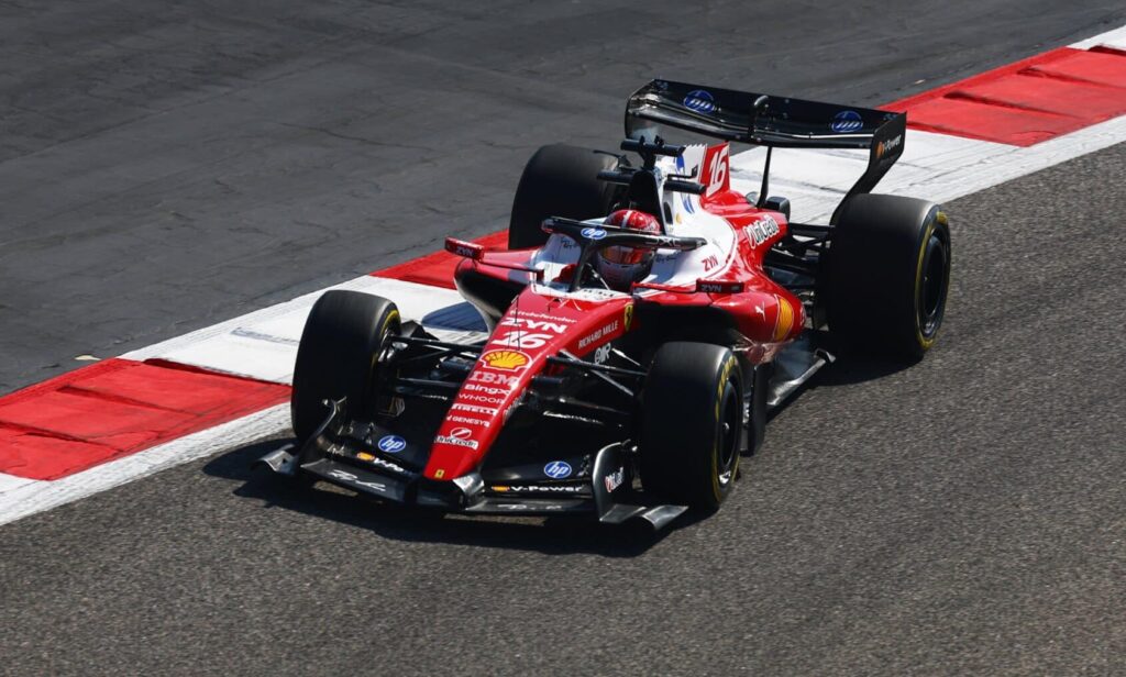leclerc live f1 test bahrain 2