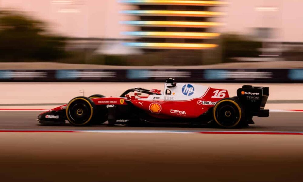 leclerc live f1 test bahrain 2