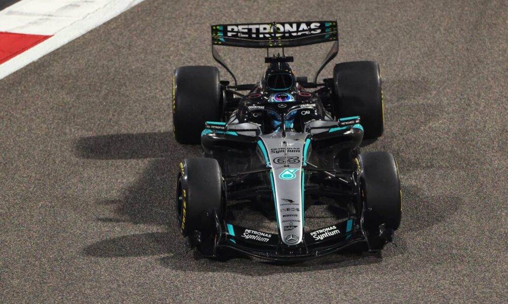 russell live f1 test bahrain 2