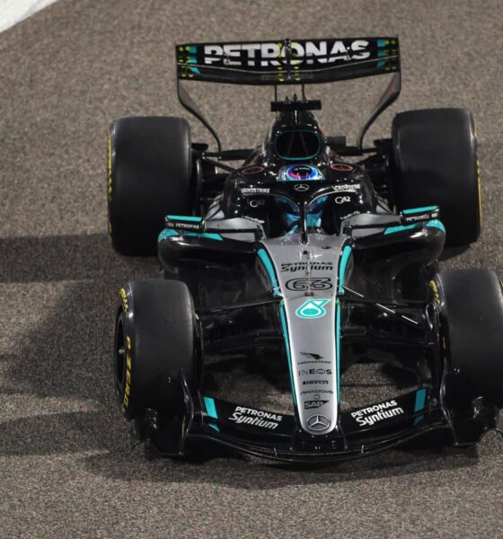 russell live f1 test bahrain 2