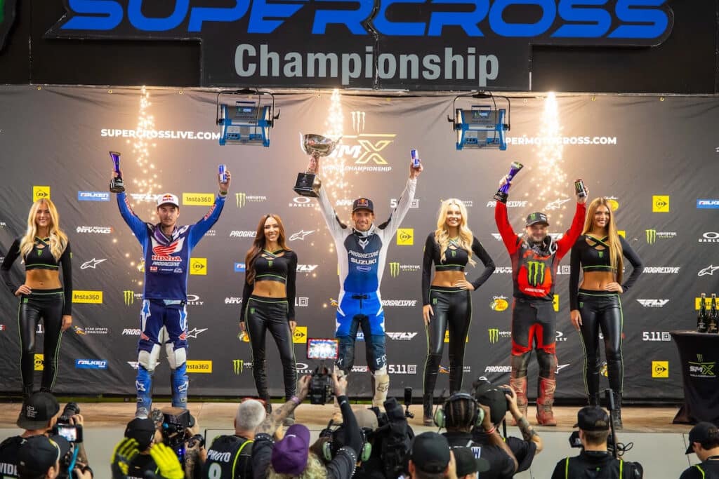 Il podio della tappa di Glendale