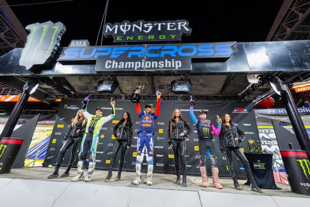 Il podio del round di Seattle del Supercross