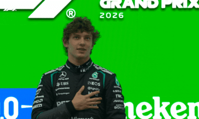 Kimi Antonelli sul podio in Cina: l'orgoglio di Toto Wolff (© F1)