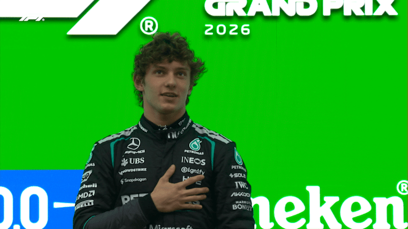 Kimi Antonelli sul podio in Cina: l'orgoglio di Toto Wolff (© F1)