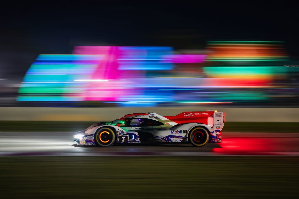 La Porsche #7 vincitrice della 12 Ore di Sebring 2026 (© IMSA)