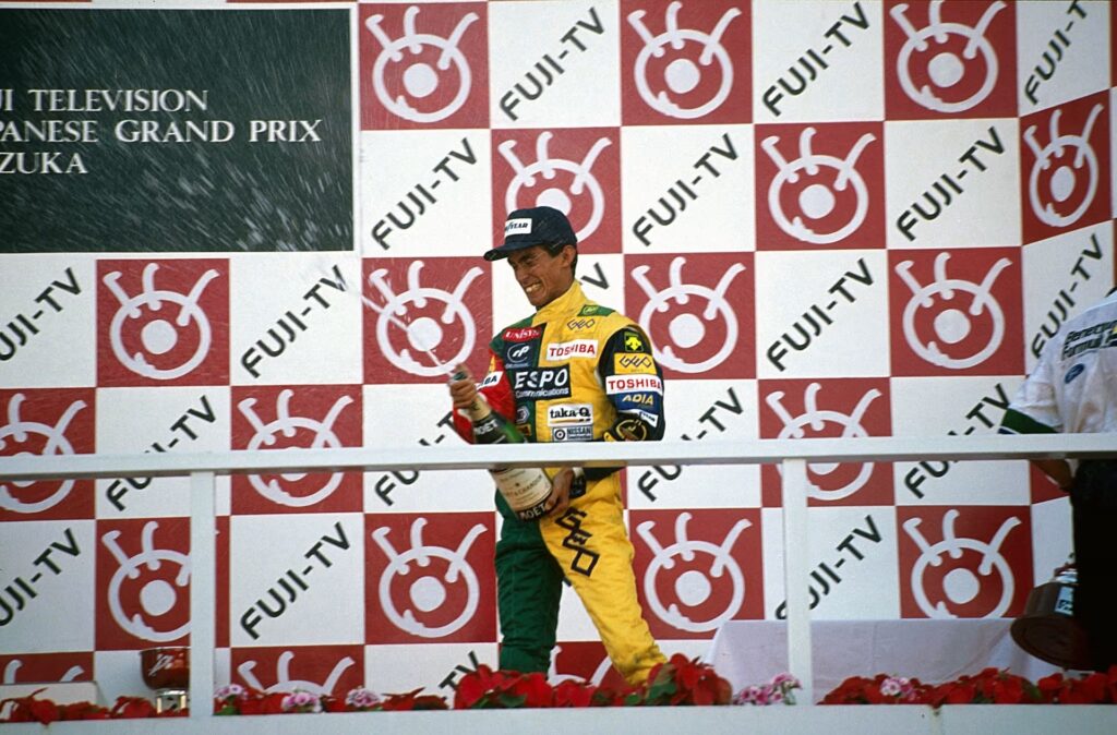 Aguri Suzuki, il primo giapponese ad ottenere il podio nel GP di casa nel 1990