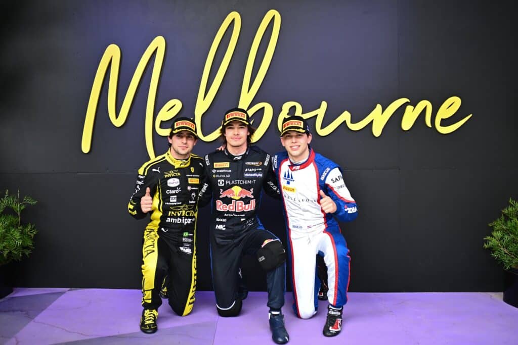 Il podio della Feature Race