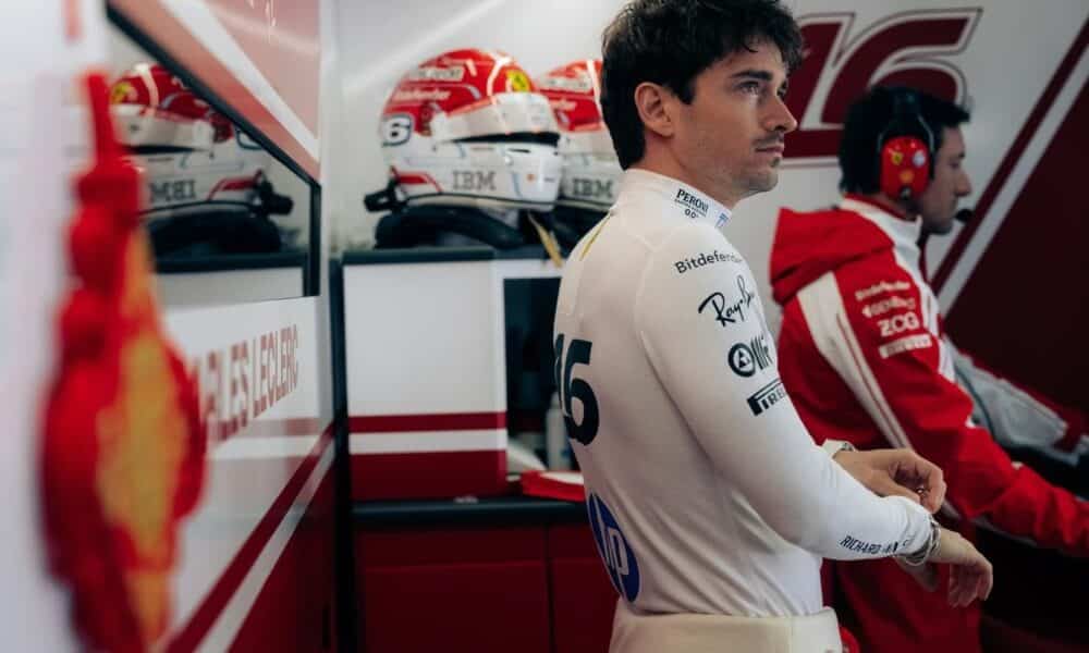 Charles Leclerc durante il weekend del GP di Cina (© Ferrari)