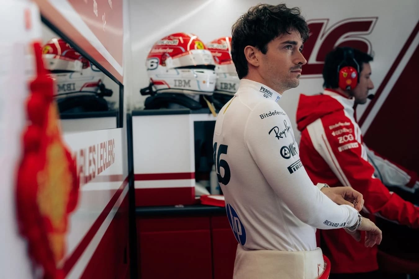Charles Leclerc durante il weekend del GP di Cina (© Ferrari)