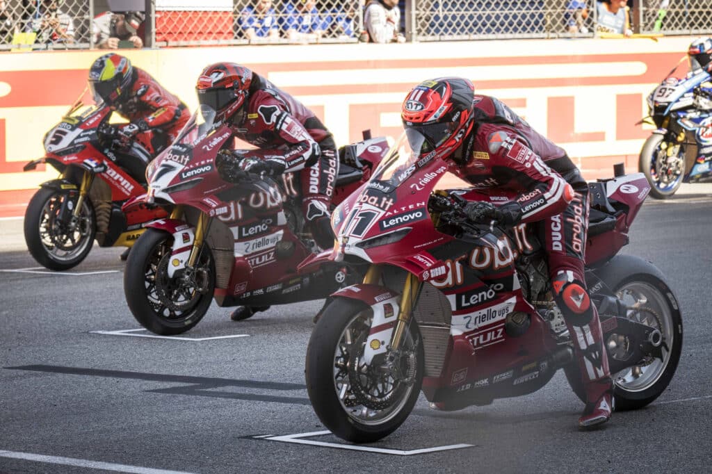 La prima fila di Gara 1 della WorldSBK a Portimao