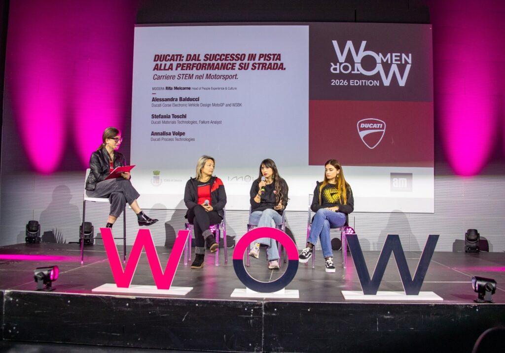 Il panel Ducati al WOW - Women Motor 2026 (© WOW-Women Motor / VR Pixel)