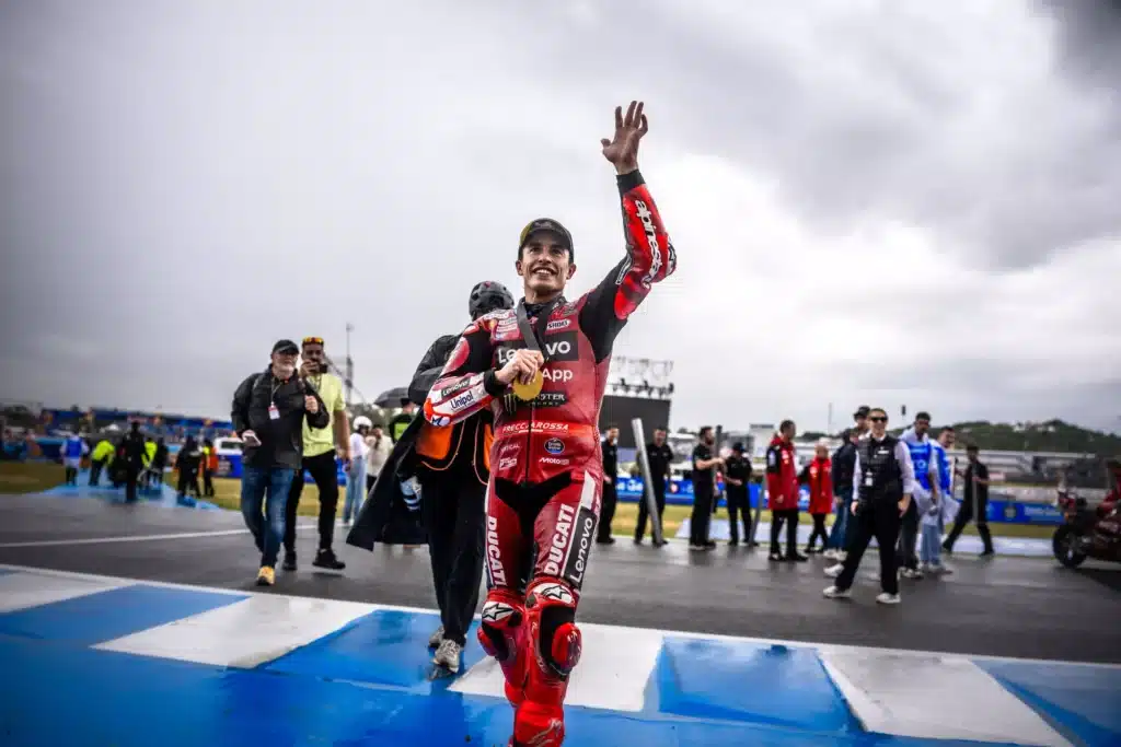 Marc Márquez dopo la Sprint MotoGP di Jerez (© Ducati Media House)