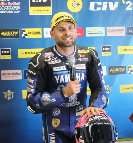 Alessandro del Bianco dopo la pole a Misano, CIV SBK 2026