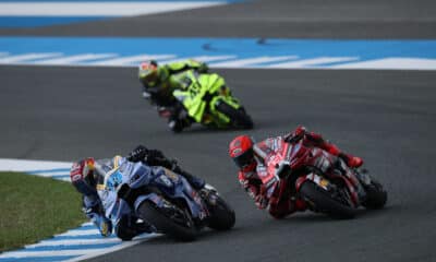 Alex Marquez, Marc Márquez e Fabio Di Giannantonio durante il GP di Jerez MotoGP (© Red Bull Content Pool)