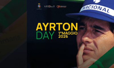 La locandina dell'Ayrton Day 2026 (© Comune di Imola/Autodromo Imola/ IF Tourism Company - foto di Marco Isola-Isolapress)