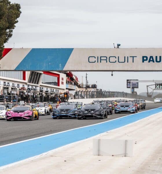 La partenza di una manche del Lamborghini Super Trofeo Europa dell'anno scorso (© Lamborghini)