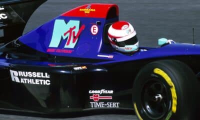 Roland Ratzenberger sulla sua Simtek nel 1994 (© formula1.com)