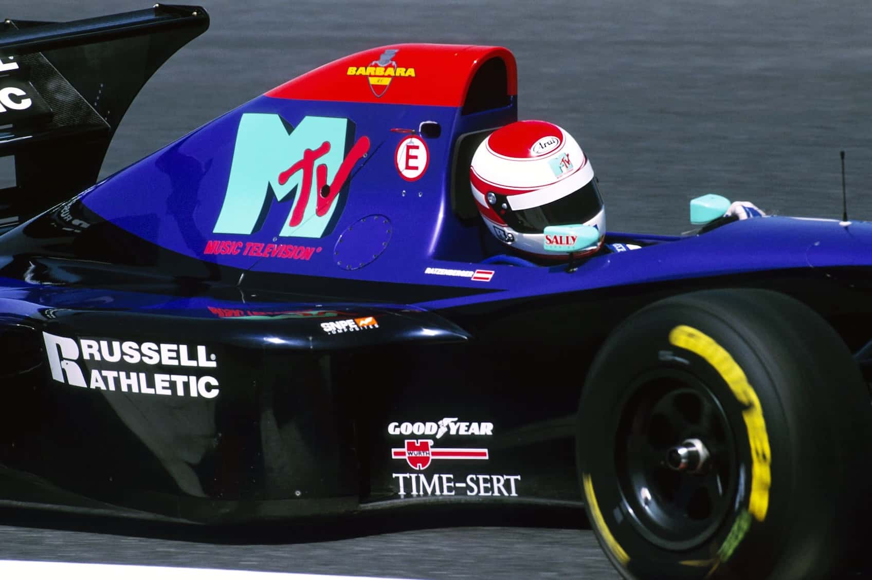 Roland Ratzenberger sulla sua Simtek nel 1994 (© formula1.com)