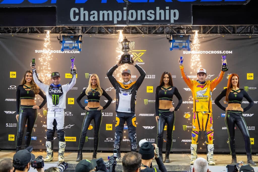 Il podio di St. Louis dell'AMA Supercross