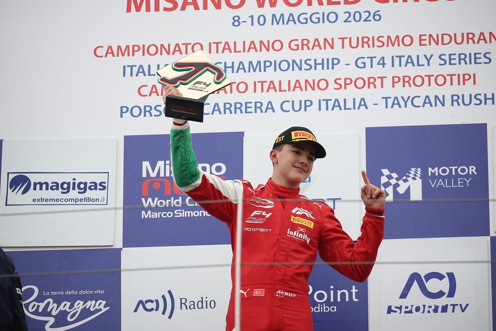 F4 2026: Alp Aksoy vincitore gara finale a Misano (© archiviofotografico.acisport.it )