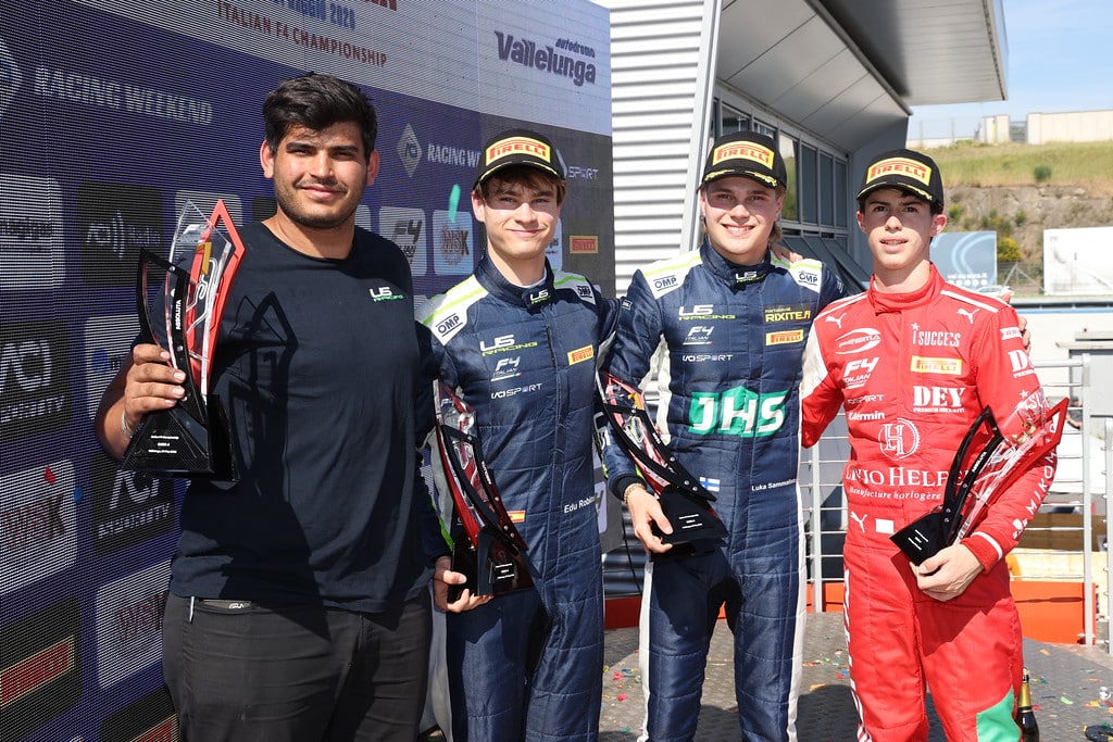 F4 2026: Podio della finale del secondo round di Vallelunga (© archiviofotografico.acisport.it)