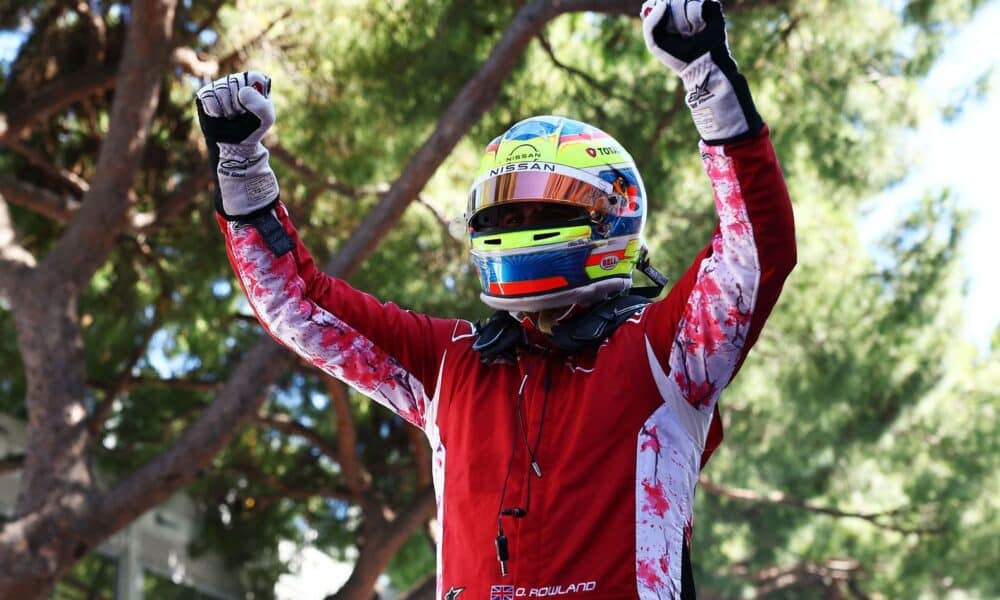 Rowland dopo la vittoria del secondo E-Prix Formula E a Monaco (© Formula E Media Centre / Photo by Simon Galloway/LAT Images)