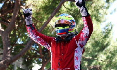 Rowland dopo la vittoria del secondo E-Prix Formula E a Monaco (© Formula E Media Centre / Photo by Simon Galloway/LAT Images)
