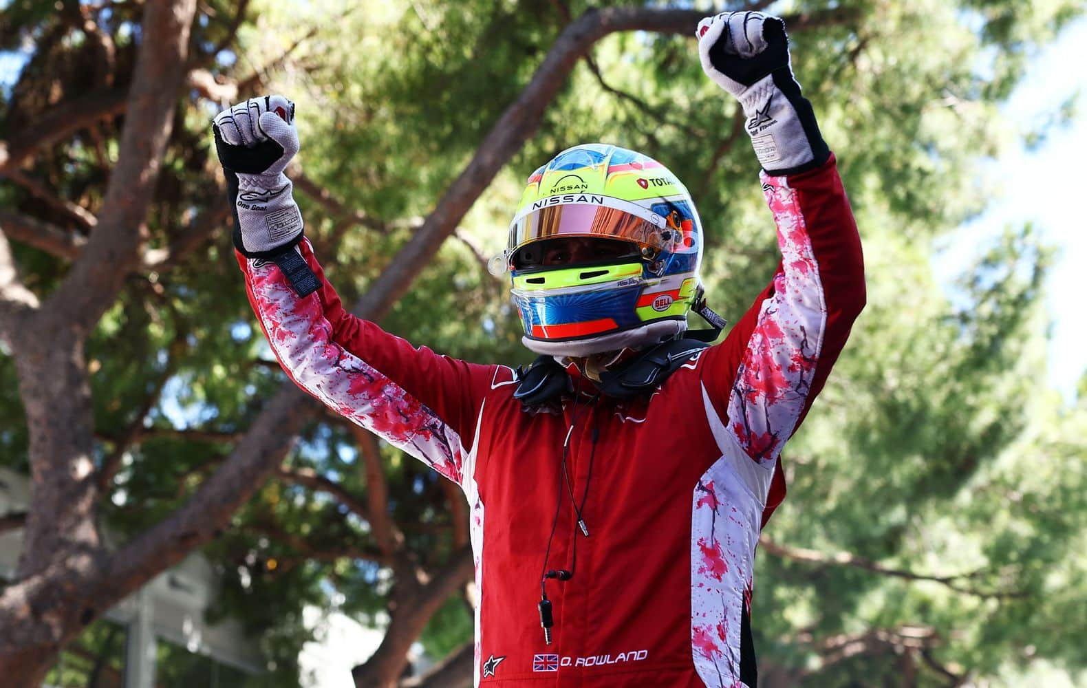 Rowland dopo la vittoria del secondo E-Prix Formula E a Monaco (© Formula E Media Centre / Photo by Simon Galloway/LAT Images)