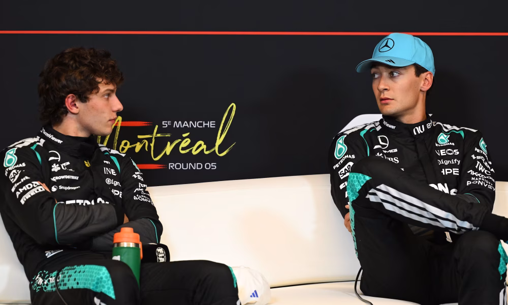 Russell e Antonelli dopo la sprint race del GP di Canada (©formula1.com)