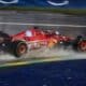 La Ferrari di Leclerc sul bagnato in Canada nel 2024 (© Ferrari Media Centre)