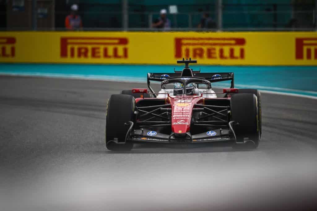 Charles Leclerc in gara a Miami (© Ferrari Media Centre)