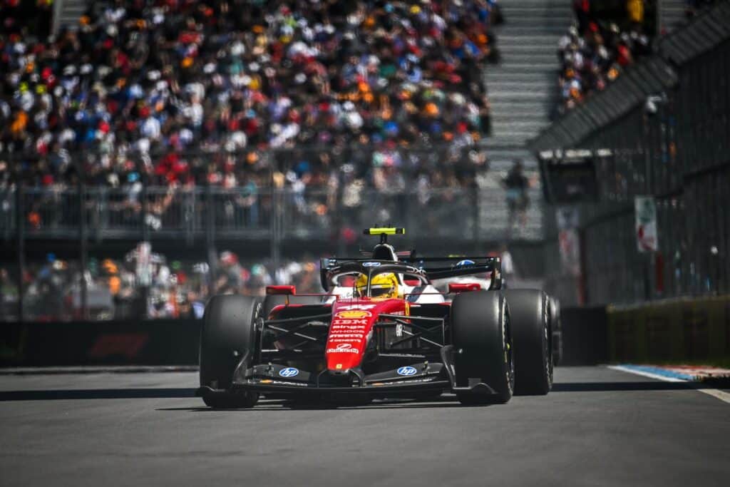 Lewis Hamilton durante il weekend del GP del Canada di F1 2026 (© Ferrari Media Centre)