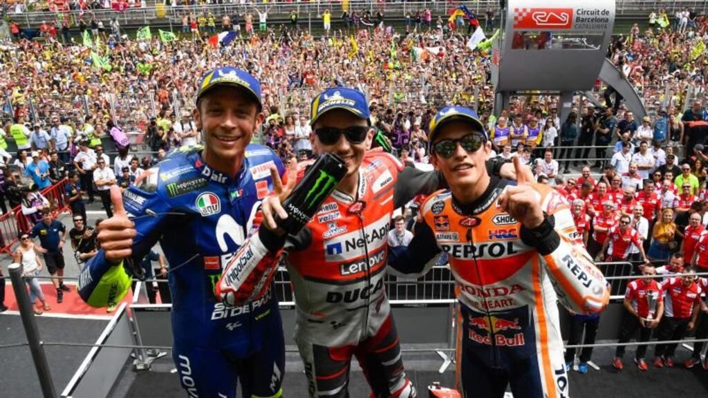 Il podio del GP di Catalogna 2018