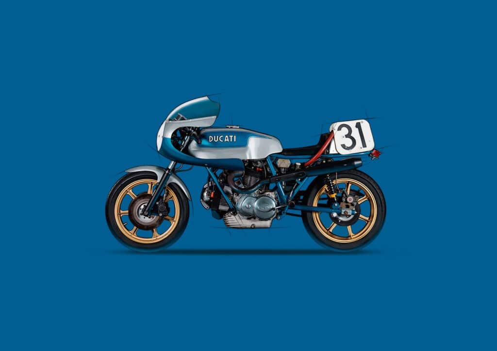 La 750 Supersport California Hot Rod del 1977 (© Ducati Media House)