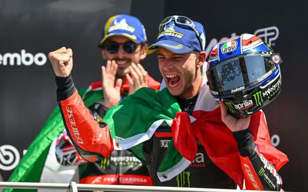 Marco Bezzecchi trionfa al GP d'Italia 2026 (© motogp.com)