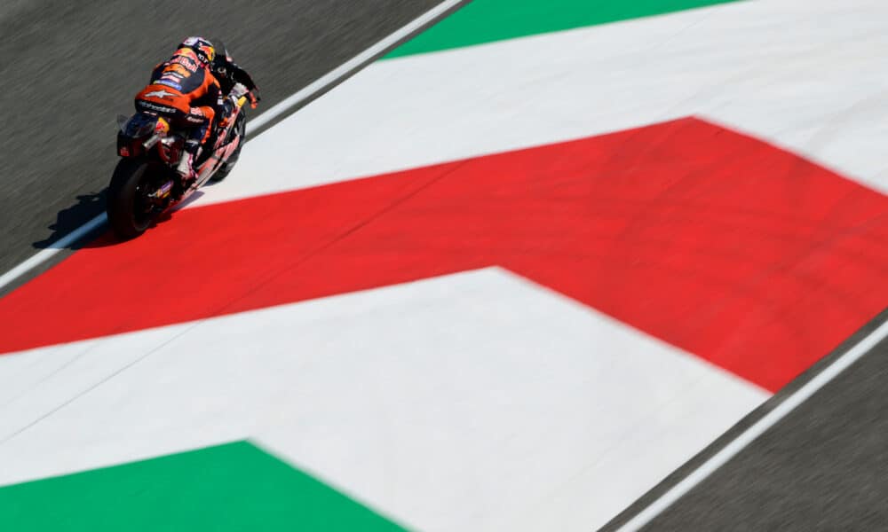 Enea Bastianini in azione al Mugello nel 2025