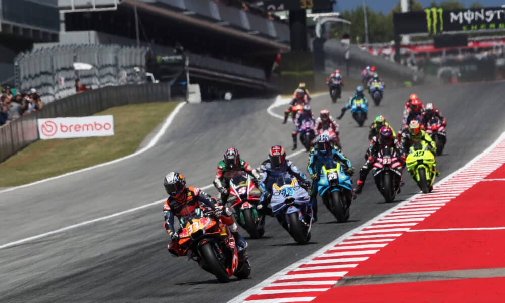 I protagonisti della MotoGP in azione a Barcellona