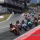 I protagonisti della MotoGP in azione a Barcellona