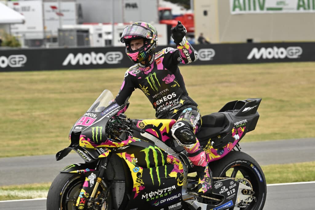 Fabio Quartararo sulla Yamaha M1 a Le Mans (© yamahamotogp.com)