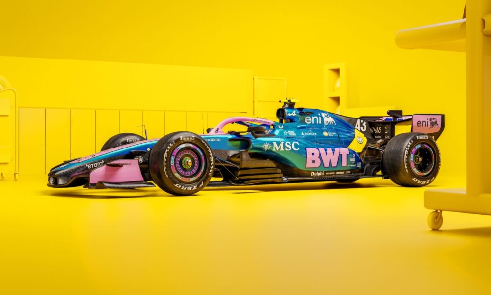 La livrea speciale dell'Alpine per il GP di Miami (© AlpineF1.com)