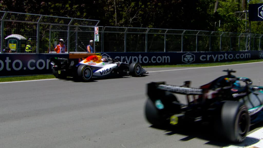 Liam Lawson fermo nelle prove libere (© formula1.com)
