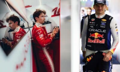Charles Leclerc e Max Verstappen a Miami (© Ferrari Media Centre - Red Bull Content Pool)