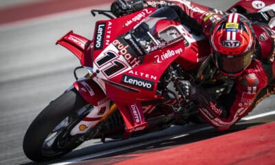 Nicolò Bulega, Aruba Racing, vincitore di Gara 1 ad Aragon