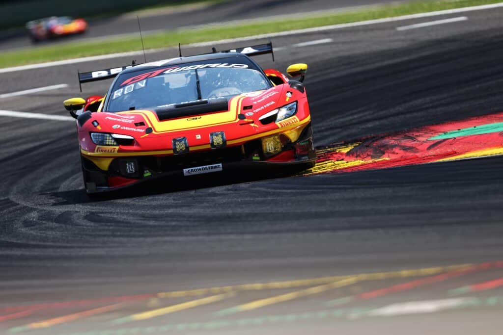 La #51 Ferrari AF Corse che partirà in pole position nella 24 Ore di Spa 2026 (© SRO/JEP)