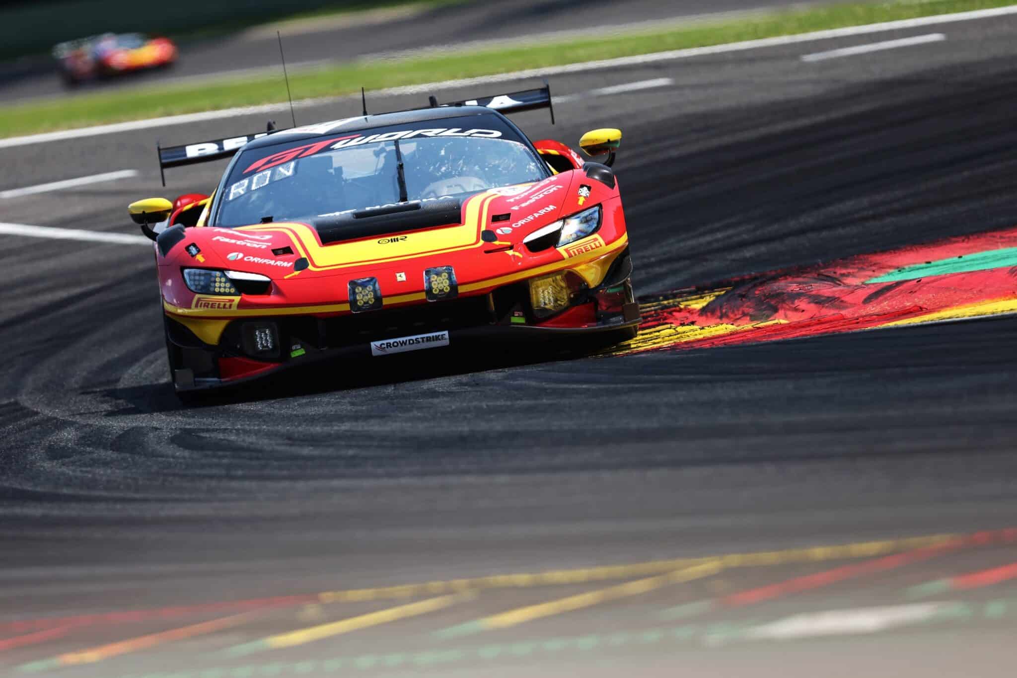 La #51 Ferrari AF Corse che partirà in pole position nella 24 Ore di Spa 2026 (© SRO/JEP)