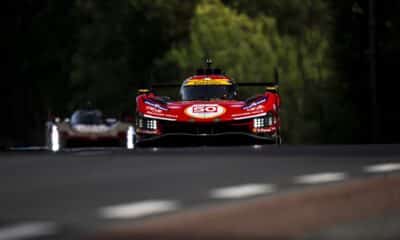 La #50 Ferrari nei test a Le Mans (© FIA WEC / DPPI)