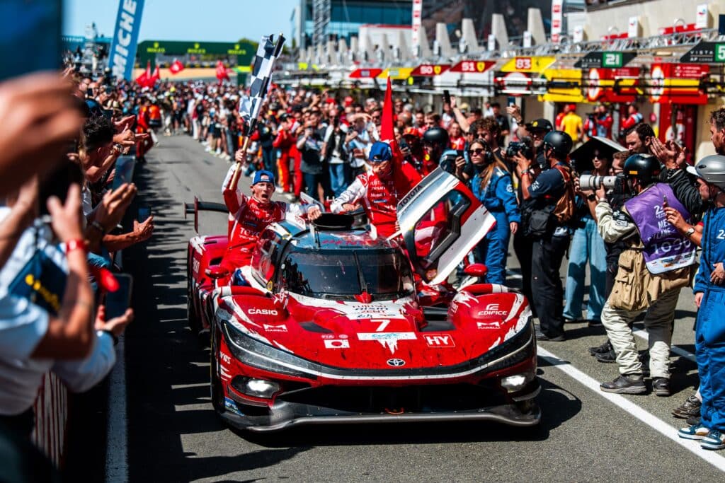 La Toyota #7 in trionfo a Le Mans